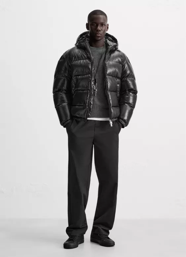 100% down puffer jacket - protecting the wind for a luxurious fit